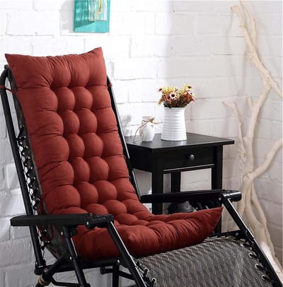 Loungekussen - Zonnebankmat - Buiten Ontspannen - Anti-slip banden - 48x155CM - Bruin