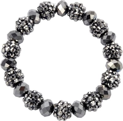 Behave - Armband - met facet geslepen kralen en kralen met steentjes