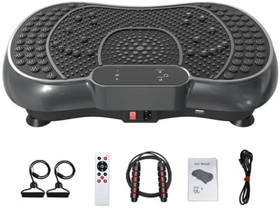 House of Balance Trilplaat - Trilplaat Fitness - Trilplaat voor benen Bloedsomloop - Trilplaat Afvallen - Powerplate - Incl. Accessoires