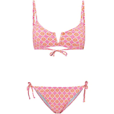 Shiwi Leah Bikini Set Porto Tile Azalea Pink Azalea Pink Size: 44 | Bikinis Outlet | Dames | Roze