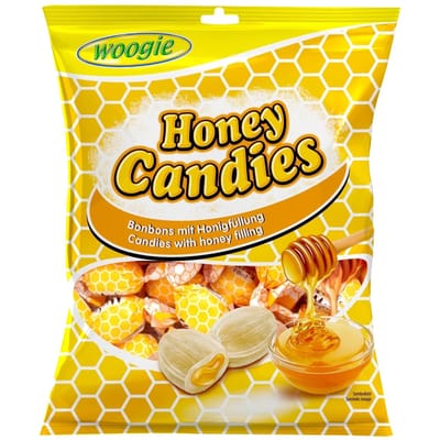 Bonbons Woogie Miel avec Garniture au Miel 150 g
