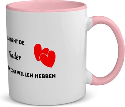 Akyol - jij bent de vader die iedereen zou willen hebben koffiemok - theemok - roze - Vader - geweldige papa - liefste vader - verjaardag - cadeau - kado - bedankje - geschenk - 350 ML inhoud