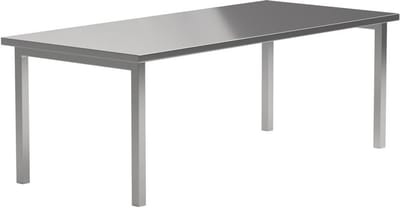 Svea - Kurtis eettafel 210x95x75 cm - roestvrij zilver