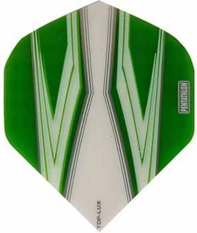 ABC Darts - Dart Flights Pentathlon - Spitfire W groen - 10 sets