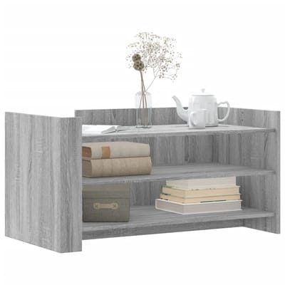 vidaXL - Salontafel - 100x50x50 - cm - bewerkt - hout - grijs - sonoma - eikenkleur