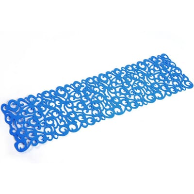 Rechthoekige Vorm Vilt Tafelkleed Loper Placemats Tafelmatten Huishoudelijke Decoraties(Roze) blue