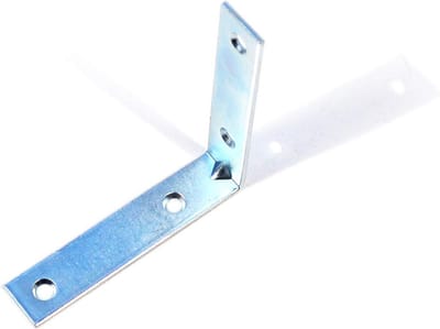 100x Metalen Hoekverbinder 70x70mm - Verzinkte Stoelhoekbeugel voor Meubels