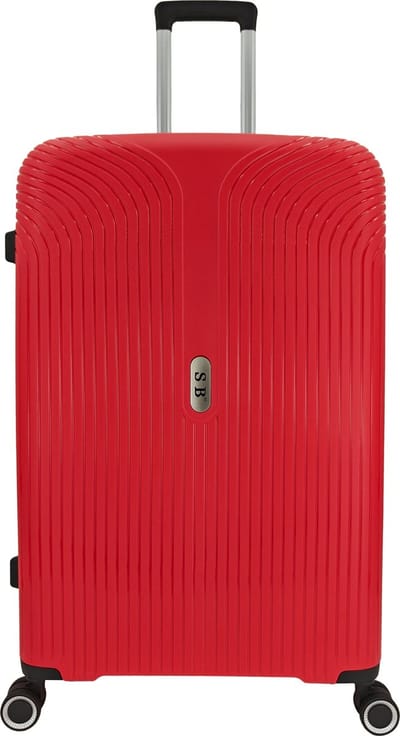 SB Travelbags Bagage koffer 75cm 4 dubbele wielen trolley - Rood - TSA slot
