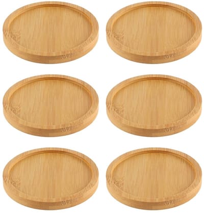 Allecto - Kaarsenhouders - Houten kaarsenplaat - Decoratieve schaal - Bamboe kaarsenhouder - Bruiloft decoratie - Geschikt voor thuis