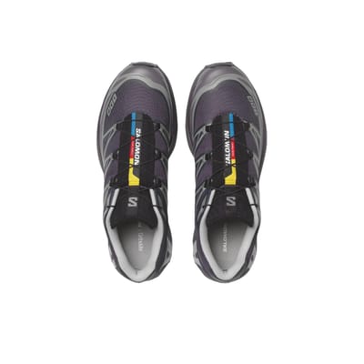 Salomon XT-6 Nine Iron Plum Baskets Unisexe Gris Excalibur L47864100 38