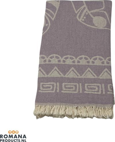 Romana Products Bali Hamamdoek - Baddoek - Strandlaken - Saunalaken 100cm x 180cm - Lila