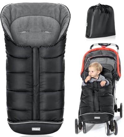 Thijox - Universele Voetenzak voor Kinderwagen, Winter Voeten voor Buggy, Waterdichte & Winddichte Voetenzak, Warme Polar Fleece Gevoerd, Geschikt voo
