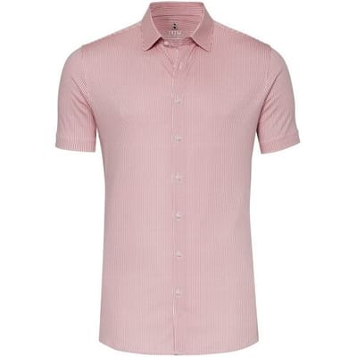 Desoto Overhemd Essential Stripe Kent Collar Rood / male