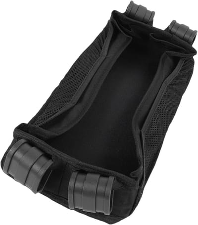 Kinderwagen Snackbak - Ouderconsole Bakje - Onderweg Snacks - Eenvoudige Installatie - 43 x 25 x 6 cm - Zwart
