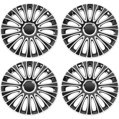 4 Pièces Cache-moyeu Enjoliveur de Roue Remplacement Look Sportif Résistant aux Chocs Couvercle de Jante pour Transit Mk8 gray