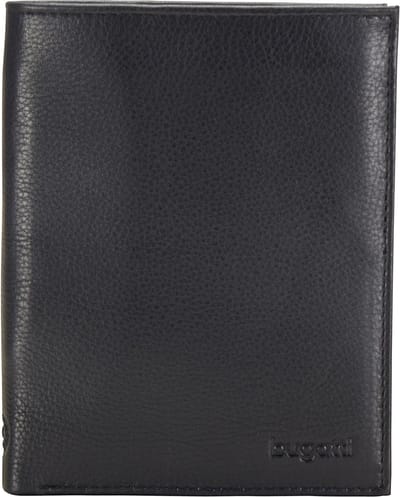 Bugatti Sempre portemonnee leer 10 cm - Jongens - Staand formaat - schwarz