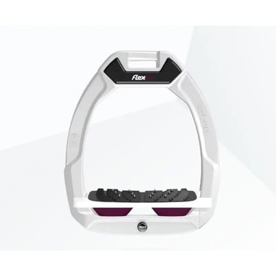 Veiligheidsbeugels voor paardrijden Ingebouwde Ultra Grip Wit/Wit/Paarse Flex-On Safe-On