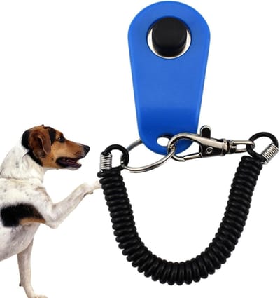 Honden Clicker - Hondentraining Clicker - Gedrag Trainen - Duurzaam ABS Materiaal - 6.5 x 3.5 x 1.7 cm - Zwart