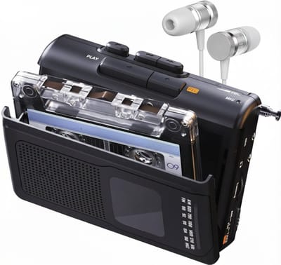 SNJY® Walkman - Casette Speler - Cassette Recorder - Zwart