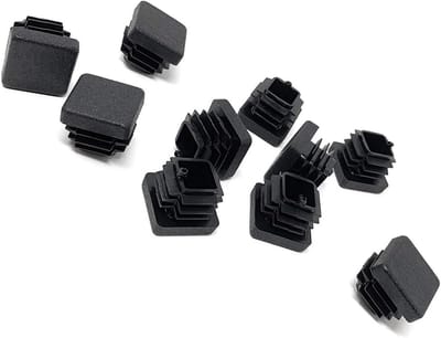 10x Vierkante Buisdoppen 18x18mm met Lamellen voor Buisbinnenmaat 14-15mm