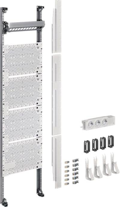 Hager UF311NW Hager UF311NW complete veld multimedia universeel 1050mm 1-veld m.6xpatchmod. RJ45 Compleet veld Meerdere kleuren 1 stuk(s)
