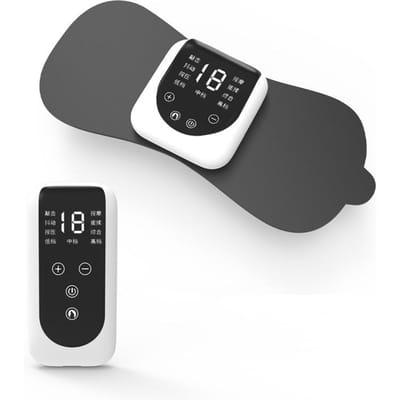 Verwarmende Afstandsbediening Cervicale Massager Schouder Puls Intelligente Mini Massage Sticker Huis Draagbare Schouder- en Nekmassager Chinese