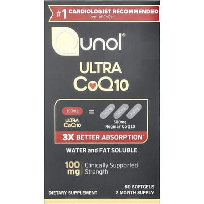 Qunol, Ultra CoQ10, 100 mg, 60 zachte capsules