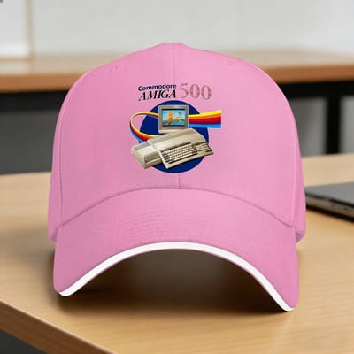 Casquette Baseball Commodore Amiga 500 Chapeau Trucker Décontracté Homme Adulte Protection Solaire Personnalisé Bricolage Chasse Camping Casquettes Baseball Idée Cadeau One Size pink