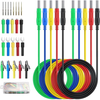 Meetkabels met 4mm Banaanstekker Set voor Multimeter en Laboratorium