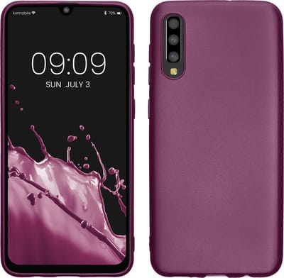kwmobile telefoonhoesje geschikt voor Samsung Galaxy A50 - Hoesje voor smartphone - Back cover in metallic lila