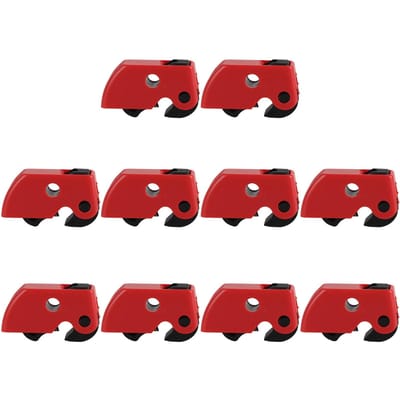 10 stuks Stroomonderbreker Lockout Apparaat Klem-op Veiligheidsslot Set Kit voor Industrieel Chemisch Vermogen red