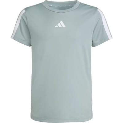Adidas Training Essentials 3 Stripes T-shirt Met Korte Mouwen Grijs 5-6 Years Meisje