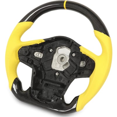 Carbon Fiber Stuurwiel Gele Stiksels Geperforeerd Leer voor GR Supra A90 J29 2020 tot 2023
