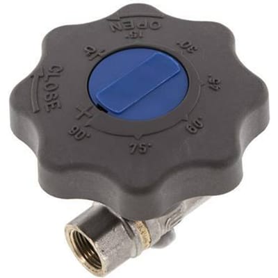 Rp 3/8 inch Soft Close Hand Wheel Gas en Water 2-Weg Messing Kogelkraan - BL2BN-M-SCL-DWGA-038