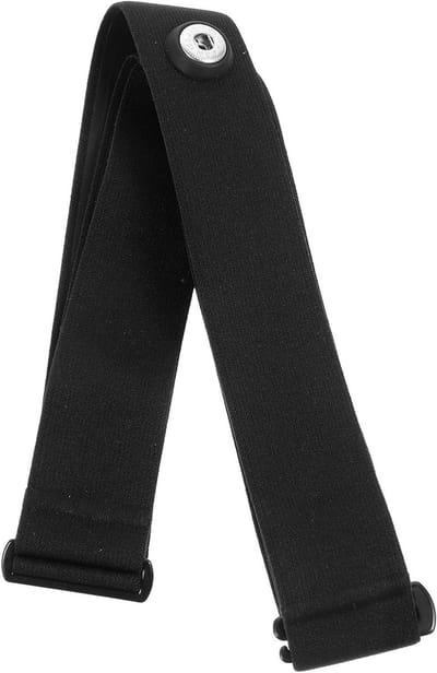 Vervangende Elastische Band - Trainingsmonitor Band - Hartslag Meten - Comfortabel En Flexibel - 32 cm - Zwart