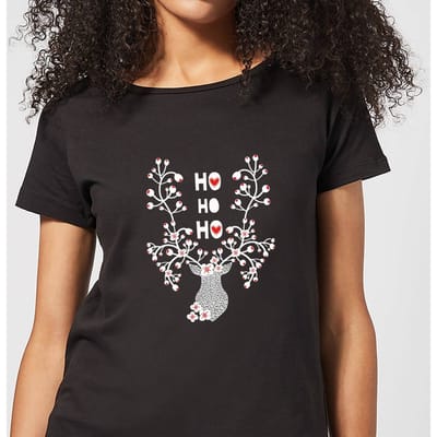Ho Ho Ho Women's T-Shirt - Black - 3XL