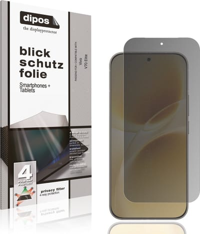 dipos – Matte Privacy Screenprotector geschikt voor Vivo V70 Elite | Anti-Spy Beschermfolie