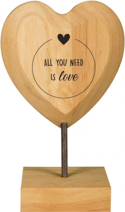 Hart - All you need is love - Lint: Speciaal voor jou - Cadeauverpakking