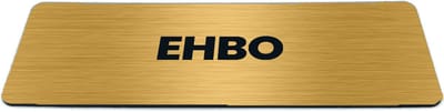 Deurbordje Goud-look met tekst ehbo - Formaat 150 x 50 mm x 1,6 mm - Zelfklevend | Luxe uitstraling | Geborstelde Gouden toplaag | Gratis Verzending | Decoporta