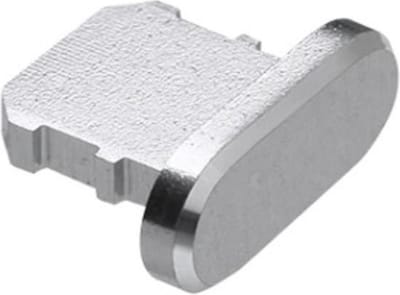 Stofplug - Dust plug - Anti stof plug - Lightning - Geen stof in oplaadpoort - Beschermplug smartphone - Geschikt voor Iphone - Aluminium - Zilver - Jonyx