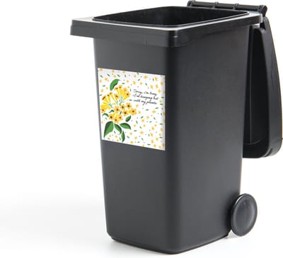 Container sticker Quotes - Spreuken - Sorry I'm busy I'm hanging out with my plants - 40x40 cm - Kliko sticker