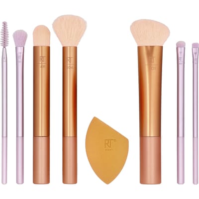 Real Techniques, Ensemble Brosse + Éponge Level Up, 8 Pièces