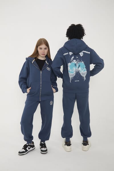 Make Me Happy Trainingspak |Trainingspak Fleec - Dikke pak Met capuchon- Mannen Trainingspak Compleet Set hoodie + Broek XS