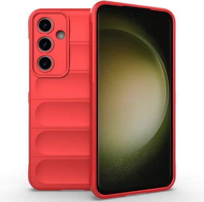 Coverup Hoesje - Geschikt voor Samsung Galaxy S24 FE Hoesje - Coverup Hands-On Rugged Back Cover - Rood