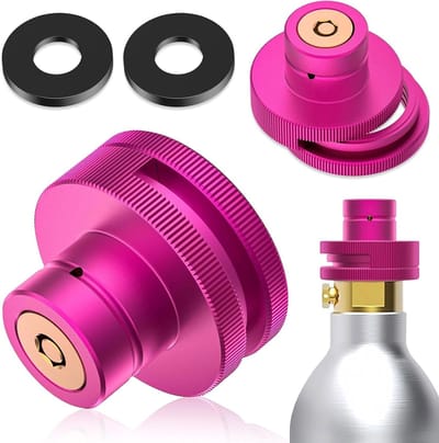 1 Pcs CO2 Snelle Adapter voor Soda Watermakers, Snelle Ontkoppelbare Adapter, Trapeziumdraad Adapter voor Koolzuurhoudende Dranken, Ideaal voor Thuisgebruik