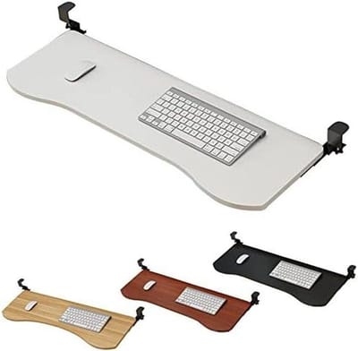 Toetsenbordlade - Bureauverlenger - Werkplek Organiseren - Soepel Schuifmechanisme - 65x25cm - Wit