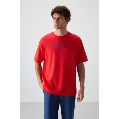 Oversized Geprinte Crew Neck T-shirt