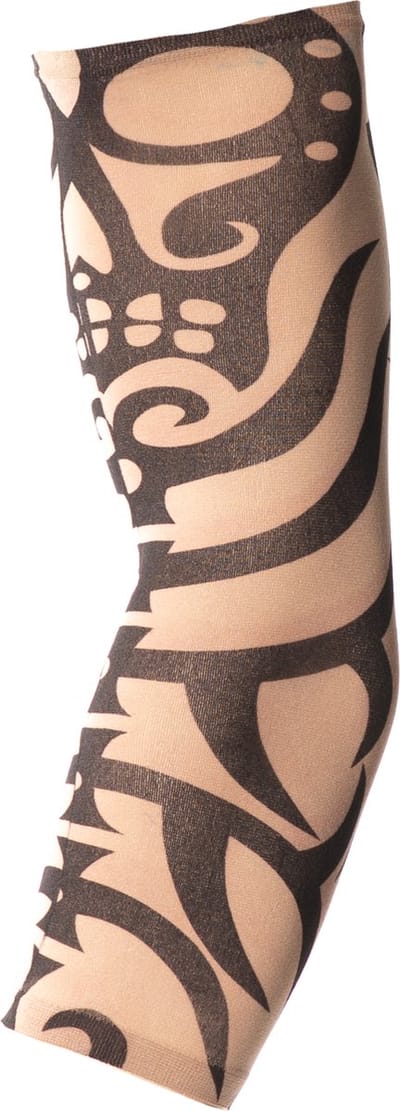 Partychimp Tattoo Tribal Neptattoo Sleeve Halloween Carnaval Accessoires voor bij voor bij Halloween Kostuum Volwassenen Carnavalskleding Heren Carnavalskleding Dames