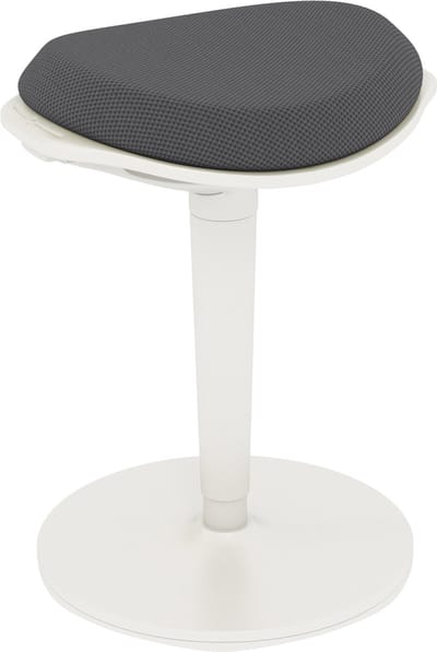 HOMCOM schommelhocker - ergonomisch - in hoogte verstelbaar - grijs