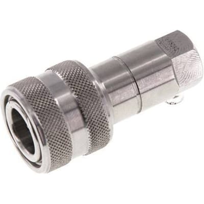 RVS DN 5 Hydraulische Koppeling Snelkoppeling G 1/8 inch Binnendraad ISO 7241-1 B D 10.9mm